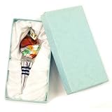 Kitchen & Housewares : Bottle Stopper / Cap - Green & Brown Leaf Design. Great Gift for Wine Lovers.