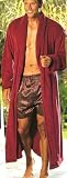 Review   / Men's Soft & Fluffy Long Robe - Burgandy