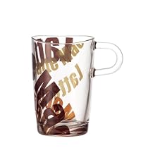 LEONARDO 086625 - Set/6 Latte Macchiato Becher Loop mit Print 3 farbig