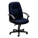 600 Series Mid-Back Swivel Chair - Navy/ Black