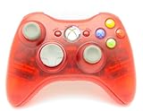Xbox 360 8 MODE Rapid Fire Controller CLEAR RED Shell with BLUE Leds for Black Ops COD4 COD5 MW2