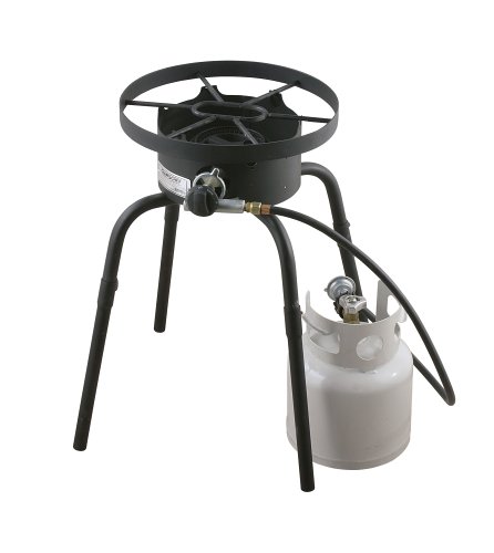 Camp Chef Sportsman Series SL-30L Single Burner Low pressure Cooking System with Detachable legs and Round top, Black