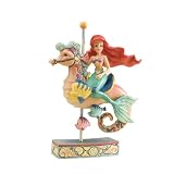 Disney Traditions by Jim Shore 4011742 Ariel Riding a Carousel Seahorse Figurine 7-Inch