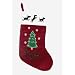 Luxuriously Soft Quilted Tree & Snowflake Christmas Stocking