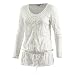 TOM TAILOR Langarmshirt Damen, offwhite, S