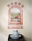 Tuscan Window Vineyard Countryside Wallies Mural