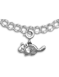 Sterling Silver Chinchilla Charm for charm bracelet by The Magic Zoo