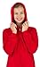 Footed Pajamas - Bright Red Kids Hoodie Fleece