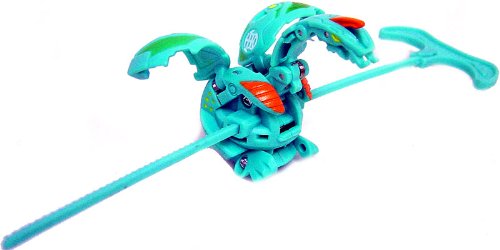 Bakugan New Vestroia Bakuneon LOOSE Single Figure Zephyroz (Green) Spin Helios with Ripcord! images