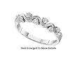 Stunning 10k. White Gold Diamond Promise Ring