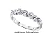 Jewelry : Stunning 10k. White Gold Diamond Promise Ring