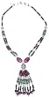 Silver Y Necklaces Clear Quartz Gemstone Jewelry 19 inches