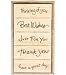 Rubber Stamp 5pc Set-Friendly Phrases