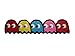 Lot 2 pieces Embroidered PacMan PAC-MAN Iron On Patch Applique Motif Ghost Monster Blinky Inky Decal 4 x 0.9 inches (10 x 2 cm)