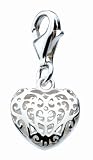 Dew Sterling Silver Filigree Heart Charm 78047HP003