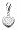 Dew Sterling Silver Filigree Heart Charm 78047HP003