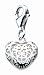 Dew Sterling Silver Filigree Heart Charm 78047HP003