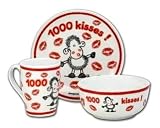 Eigenschaften Sheepworld 40616 / Sheepworld 40616 Frühstücksset im Geschenkkarton - 1000 kisses