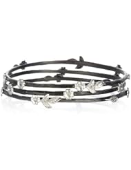 3 Bangle Set in Black & Rhodium Plate