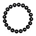 BRCbeads Gemstone Bracelets Black Onyx Enhance Color Natural Genuine Gemstones Birthstone Handmade Healing Power Crystal Beads Elastic Stretch 10mm 7.5 Inch with Gift Box Unisex
