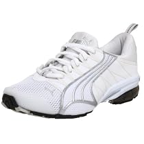 PUMA Women's Voltaic Running Shoe,White/Silver,8.5 M