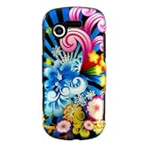 Hard Snap-on Shield With NEON FLORAL Design RUBBERIZED Faceplate Cover Slee ....