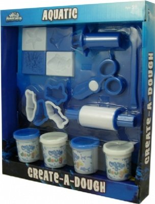 Childrens Toyshop  Toys : Aquatic Create-A-Dough Box Set