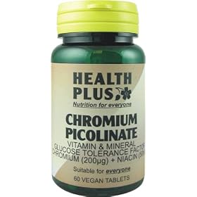 Health Plus Chromium Picolinate Mineral Supplement - 60 Tablets