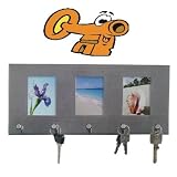 Schl�sselbrett mit 3 Fotorahmen - Schl�sselablagevon "Relaxdays GmbH"