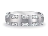 0.48 cts 6mm Comfort Fit Diamond Wedding Band - 14kt White or Yellow Gold