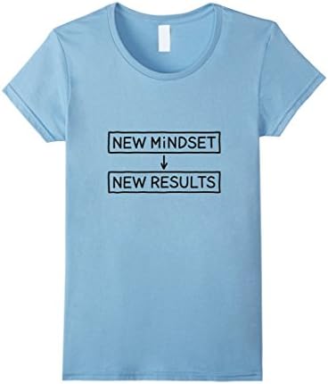 Women's Change Your Brain T-shirt - New Mindset / New Results Medium Baby Blue