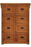 Crftmn Ltr-lgl 8drwr File Chst 8-drawer Dark Oak