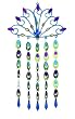 Regal Peacock Jewel & Sequin Christmas Drop Ornament