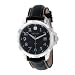 Wenger Men's 78235 GST Black Dial Black Leather Watch