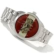 Android Horizon Skeleton Automatic Watch - Burgundy Dial with Silver Tone Movement