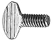 ZORO SELECT TSIX0-80050P-005P Thumb Screw Spade, 8-32, 1/2" L, pk 5
