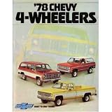 1978 CHEVROLET 4 WHEEL DRIVE TRUCKS Sales Folder by Chevrolet