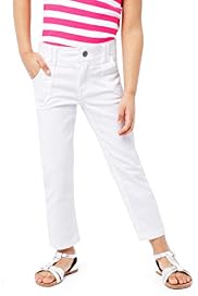 Cotton Rich Adjustable Waist Cropped Cosy Jeans