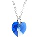 Austrian Crystal Heart September Birthstone Necklace MADE WITH SWAROVSKI ELEMENTS