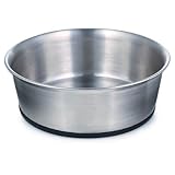 88 OZ - Rubber Bottom Stainless Steel Bowl