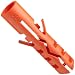 Nylon 6/6 Anchor, 9/16" Diameter, 2-3/4" Length, 1/2" Threads, Pack Of 20