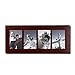 Adeco PF0425 4-Opening Decorative Divided Wall Hanging Wood Photo Frame, 4 by 6