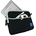 Igadgitz Black Neoprene Sleeve Case Cover With Front Pocket 