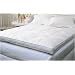 Down Top Baffled Box Feather Bed White Queen