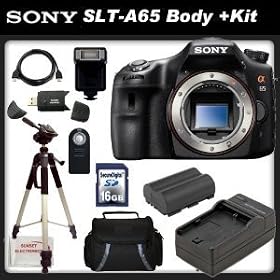Sony a alpha SLT-A65V - Digital camera - SLR - 24.3 Mpix - SSE Package