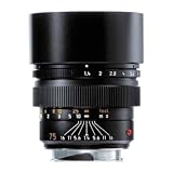 Leica 75mm f/1.4 SUMMILUX-M Telephoto Manual Focus Lens for M System