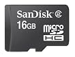 SanDisk 16GB microSDHC / Transflash Card (Retail Package)