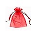 Adorox Kraft Boxes Cardboard Gift Box with Lids for Wedding Birthday Holiday Baby Shower Favor (RED, 3