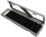 Porter-Cable PTA10 12-piece 1/2-Inch Metric Deep Impact Socket Set