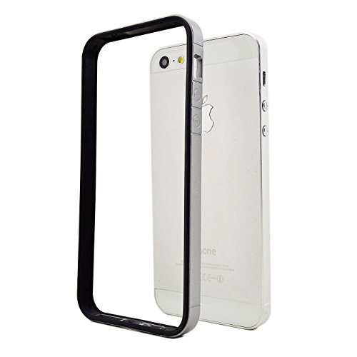 TOMALL Soft Rubber TPU Gel Ultra Thin Bumper Case Cover Skin for Apple iPhone 5 5S (Gray)